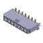 3000WV-S-F-07P (Micro-Fit 3.0™ MOLEX 043650-0721) вилка на плату однорядная прямая SMD с защелками в плату шаг 3,0 мм; 7 конт.; шаг 3,0мм; 7-конт.