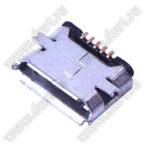 US01-526 розетка микро USB2.0 для поверхностного (SMD) монтажа, тип B, 5 конт.