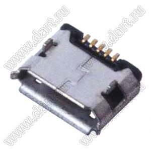 US01-527 розетка микро USB2.0 для поверхностного (SMD) монтажа, тип B, 5 конт.