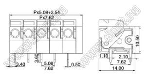 KF142R-5.08 (DG142R-5.08) серия