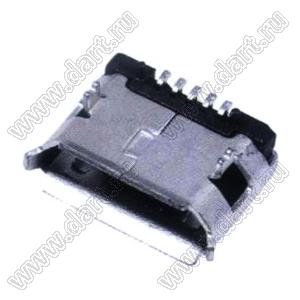 US10-101 розетка микро USB2.0 для поверхностного (SMD) монтажа, 5 конт.
