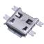 US01-002 (USB-micro 5PIN/F 90deg SMD) розетка микро USB2.0 для поверхностного (SMD) монтажа, 5 конт.