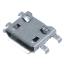 US10-100 (USB-micro 5PIN/F 90deg SMD) розетка микро USB2.0 для поверхностного (SMD) монтажа, 5 конт.
