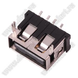 US01-004 розетка USB2.0 на плату SMD тип A