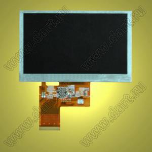 BLKD043C-1 дисплей TFT RGB; 4,3"дюйм; 480*RGB*272пикс.; 105,10*67,2*3,0мм