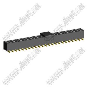 2207SM-46G-45-PCP (2x23) (PBD2-46SM, Molex 78788-4623) розетка прямая двухрядная на плату для поверхностного (SMD) монтажа с захватом; P=2.00x2.00; 46-конт.