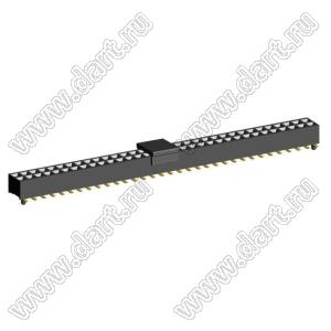 2207SM-66G-24-PCG розетка прямая двухрядная с направляющими на плату для поверхностного (SMD) монтажа с захватом; шаг 2,00 x 2,00 мм; (2x33) конт.