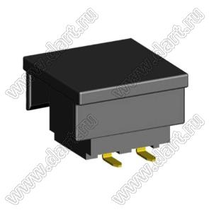 2214SM-04G-62-PCP розетка двухрядная прямая на плату для поверхностного (SMD) монтажа с захватом; 4-конт.; P=2,54мм