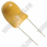 TRCAP 10uF/50V 20% S=2.5мм (TAP106M050SCS - AVX) конденсатор танталовый радиальный; 10uF; ±=20пФ; 50V; S=2,50мм