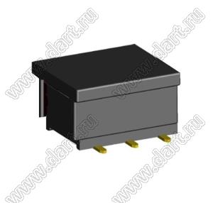 2214SM-06G-37D-PCP розетка двухрядная прямая на плату для поверхностного (SMD) монтажа с захватом; P=2,54мм