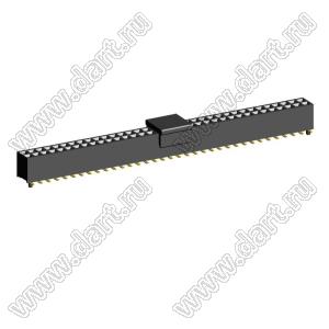 2207SM-70G-45-PCG розетка прямая двухрядная с направляющими на плату для поверхностного (SMD) монтажа с захватом; шаг 2,00 x 2,00 мм; (2x35) конт.