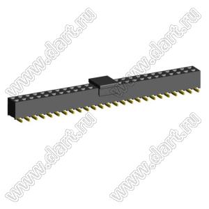 2207SM-50G-45-PCP (2x25) (PBD2-50SM, Molex 78788-5023) розетка прямая двухрядная на плату для поверхностного (SMD) монтажа с захватом; P=2.00x2.00; 50-конт.