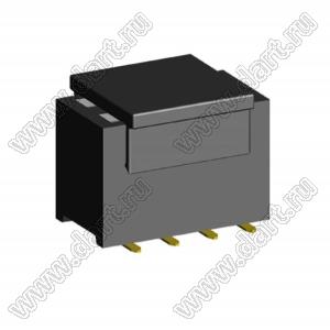 2214SM-08G-75-PCP розетка двухрядная прямая на плату для поверхностного (SMD) монтажа с захватом; 8-конт.