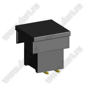 2214SM-04G-75-PCP розетка двухрядная прямая на плату для поверхностного (SMD) монтажа с захватом; 4-конт.