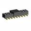 2207SM-18G-24-PCP розетка прямая двухрядная на плату для поверхностного (SMD) монтажа с захватом; шаг 2,00 x 2,00 мм; (2x9) конт.