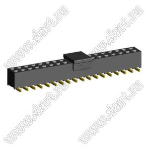 2207SM-36G-45-PCP (2x18) (PBD2-36SM, Molex 78788-3623) розетка прямая двухрядная на плату для поверхностного (SMD) монтажа с захватом; P=2.00x2.00; 36-конт.