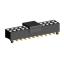 2207SM-24G-24-PCG розетка прямая двухрядная с направляющими на плату для поверхностного (SMD) монтажа с захватом; шаг 2,00 x 2,00 мм; (2x12) конт.
