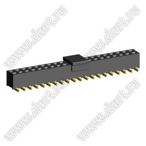 2207SM-40G-45-PCP (2x20) (PBD2-40SM, Molex 78788-4023) розетка прямая двухрядная на плату для поверхностного (SMD) монтажа с захватом; P=2.00x2.00; 40-конт.