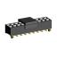 2207SM-20G-24-PCG розетка прямая двухрядная с направляющими на плату для поверхностного (SMD) монтажа с захватом; шаг 2,00 x 2,00 мм; (2x10) конт.