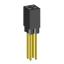 2214113-04G-1C розетка двухрядная с увеличенным изолятором на плату для монтажа в отверстия; шаг 2.54мм; P=2,54x2,54мм; C=12,20мм; D=11,50мм; 4-конт.