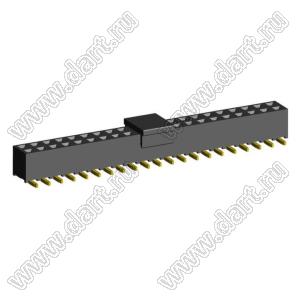 2207SM-42G-45-PCP (2x21) (PBD2-42SM, Molex 78788-4223) розетка прямая двухрядная на плату для поверхностного (SMD) монтажа с захватом; P=2.00x2.00; 42-конт.