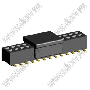 2192SM4-026G-CP розетка двухрядная на плату для поверхностного (SMD) монтажа с захватом; шаг 1,00 x 1,00 мм; (2x13) конт.