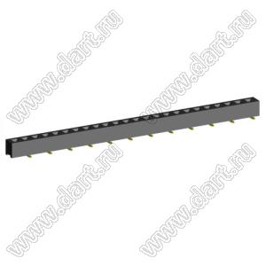 2209SM-24G-B1 розетка прямая однорядная на плату для поверхностного (SMD) монтажа; шаг 2,00 x 2,00 мм; (1x24) конт.