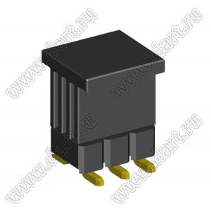 2208SM-06G-4027-CP (PLD2-2x3SMD, Molex 87759-0664) вилка открытая прямая двухрядная на плату для поверхностного (SMD) монтажа с захватом; P=2.00x2.00; 6-конт.