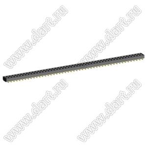 2200SB-096G-SM-23 розетка прямая двухрядная (гнездо) для поверхностного (SMD) монтажа на плату; шаг 1,27мм; P 1,27x1,27мм; 2x48-конт.