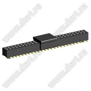 2192SM3-050G-CP розетка двухрядная на плату для поверхностного (SMD) монтажа с захватом; шаг 1,00 x 1,00 мм; (2x25) конт.