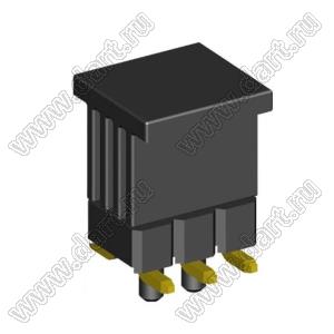 2208SM-06G-4027-CG вилка открытая прямая двухрядная с направляющими на плату для поверхностного (SMD) монтажа с захватом; шаг 2,00 x 2,00 мм; (2x3) конт.