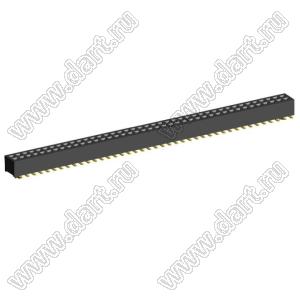 2192SM3-082G розетка двухрядная на плату для поверхностного (SMD) монтажа с направляющими; P=1,00 x 1,00мм; 82-конт.