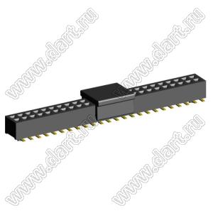 2192SM4-048G-CP розетка двухрядная на плату для поверхностного (SMD) монтажа с захватом; шаг 1,00 x 1,00 мм; (2x24) конт.