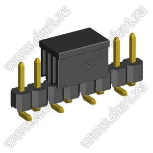 2210SM-08G-B1-CP вилка открытая прямая однорядная на плату для поверхностного (SMD) монтажа с захватом; шаг 2,00 x 2,00 мм; (1x8) конт.