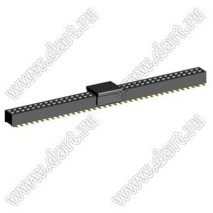 2192SM4-074G-CP розетка двухрядная на плату для поверхностного (SMD) монтажа с захватом; шаг 1,00 x 1,00 мм; (2x37) конт.