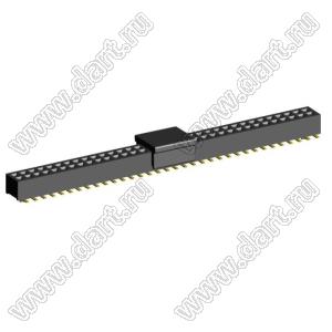 2192SM4-068G-CP розетка двухрядная на плату для поверхностного (SMD) монтажа с захватом; шаг 1,00 x 1,00 мм; (2x34) конт.