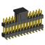 2208SMDI-26G-3090-CP вилка открытая прямая двухрядная приподнятая на плату для поверхностного (SMD) монтажа с захватом; шаг 2,00 x 2,00 мм; (2x13) конт.