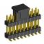 2208SMDI-18G-3090-CP вилка открытая прямая двухрядная приподнятая на плату для поверхностного (SMD) монтажа с захватом; шаг 2,00 x 2,00 мм; (2x9) конт.