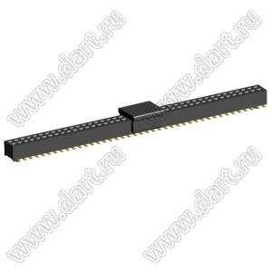 2192SM3-082G-CP розетка двухрядная на плату для поверхностного (SMD) монтажа с захватом; шаг 1,00 x 1,00 мм; (2x41) конт.