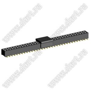 2192SM4-066G-CP розетка двухрядная на плату для поверхностного (SMD) монтажа с захватом; шаг 1,00 x 1,00 мм; (2x33) конт.