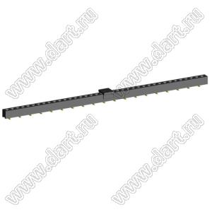 2209SM-38G-B2-PCP розетка прямая однорядная на плату для поверхностного (SMD) монтажа с захватом; шаг 2,00 x 2,00 мм; (1x38) конт.