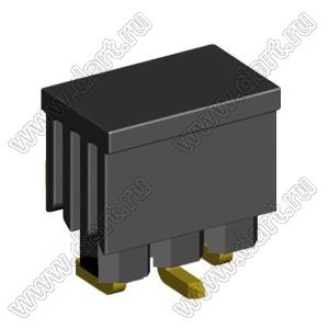 2210SM-03G-B2-CP вилка открытая прямая однорядная на плату для поверхностного (SMD) монтажа с захватом; шаг 2,00 x 2,00 мм; (1x3) конт.