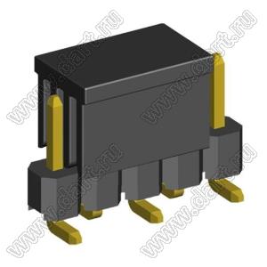 2210SM-05G-B1-CP вилка открытая прямая однорядная на плату для поверхностного (SMD) монтажа с захватом; шаг 2,00 x 2,00 мм; (1x5) конт.