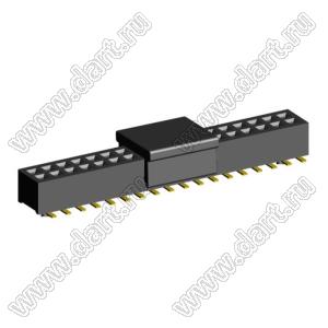 2192SM4-036G-CP розетка двухрядная на плату для поверхностного (SMD) монтажа с захватом; шаг 1,00 x 1,00 мм; (2x18) конт.