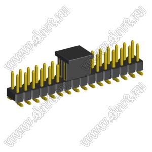 2208SM-32G-4027-CP (PLD2-2x16SMD, Molex 87759-3264) вилка открытая прямая двухрядная на плату для поверхностного (SMD) монтажа с захватом; P=2.00x2.00; 32-конт.