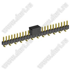 2210SM-24G-B1-CP вилка открытая прямая однорядная на плату для поверхностного (SMD) монтажа с захватом; шаг 2,00 x 2,00 мм; (1x24) конт.