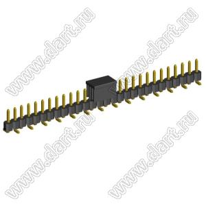 2210SM-28G-B2-CP вилка открытая прямая однорядная на плату для поверхностного (SMD) монтажа с захватом; шаг 2,00 x 2,00 мм; (1x28) конт.