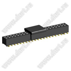 2192SM3-042G-CP розетка двухрядная на плату для поверхностного (SMD) монтажа с захватом; шаг 1,00 x 1,00 мм; (2x21) конт.