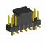 2208SM-14G-4027-CG вилка открытая прямая двухрядная с направляющими на плату для поверхностного (SMD) монтажа с захватом; шаг 2,00 x 2,00 мм; (2x7) конт.