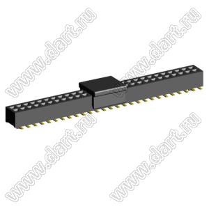 2192SM4-054G-CP розетка двухрядная на плату для поверхностного (SMD) монтажа с захватом; шаг 1,00 x 1,00 мм; (2x27) конт.